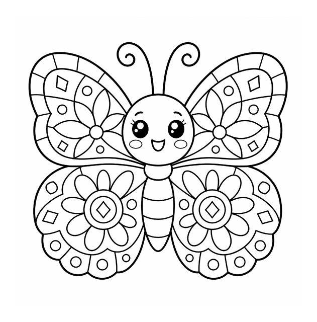 Floral butterfly