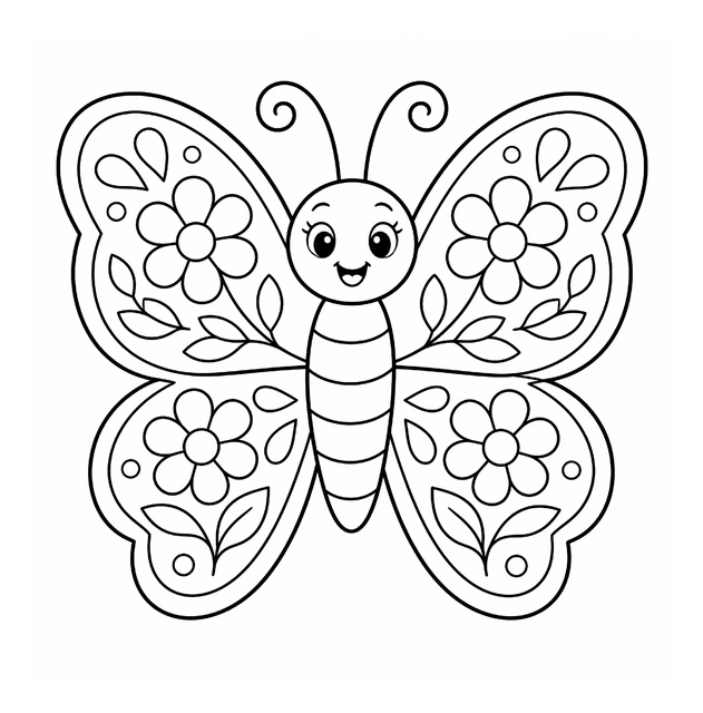 Flower butterfly