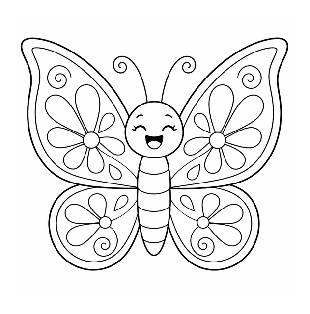 Smiling butterfly